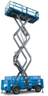 GIZO self-propelled scissor lifts spalinowe GS3390RT Gizo Self-Propelled Scissor Lifts Genie GS 3390 RT